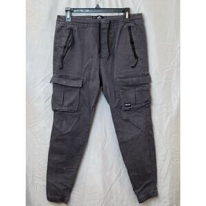 Hollister Twill Cargo Pant Size M Skinny Jogger Dark Grey ~30" Bangladesh